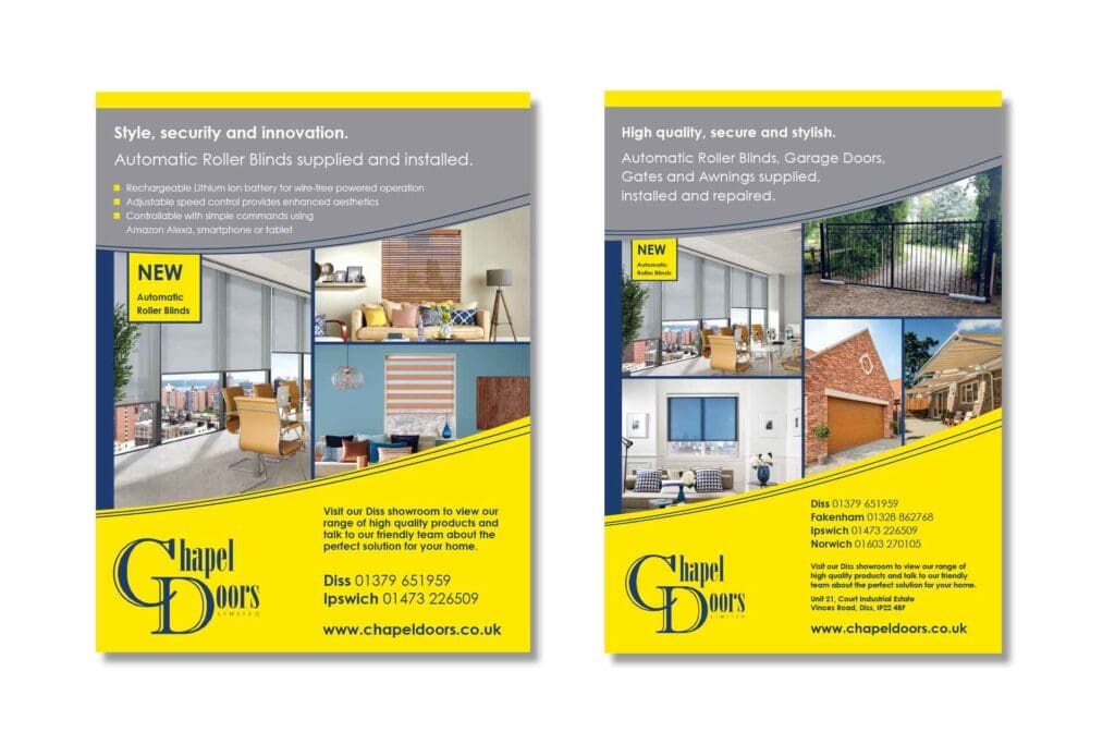 Print Advertising for Chapel Doors