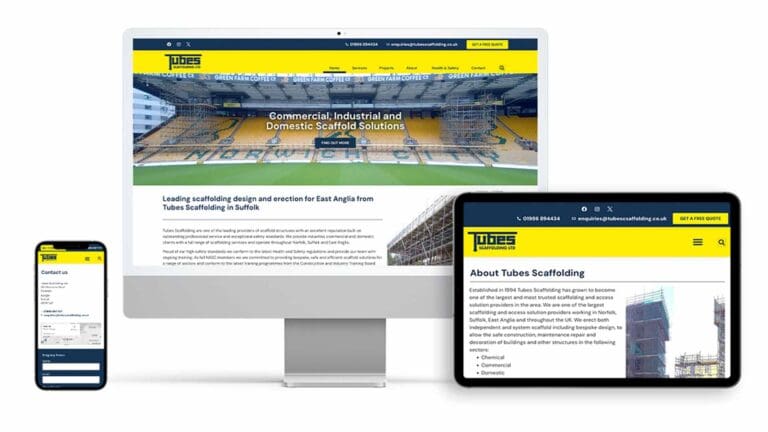 Tubes Scaffolding Tubes Scaffolding — Website Design in Norfolk and Suffolk