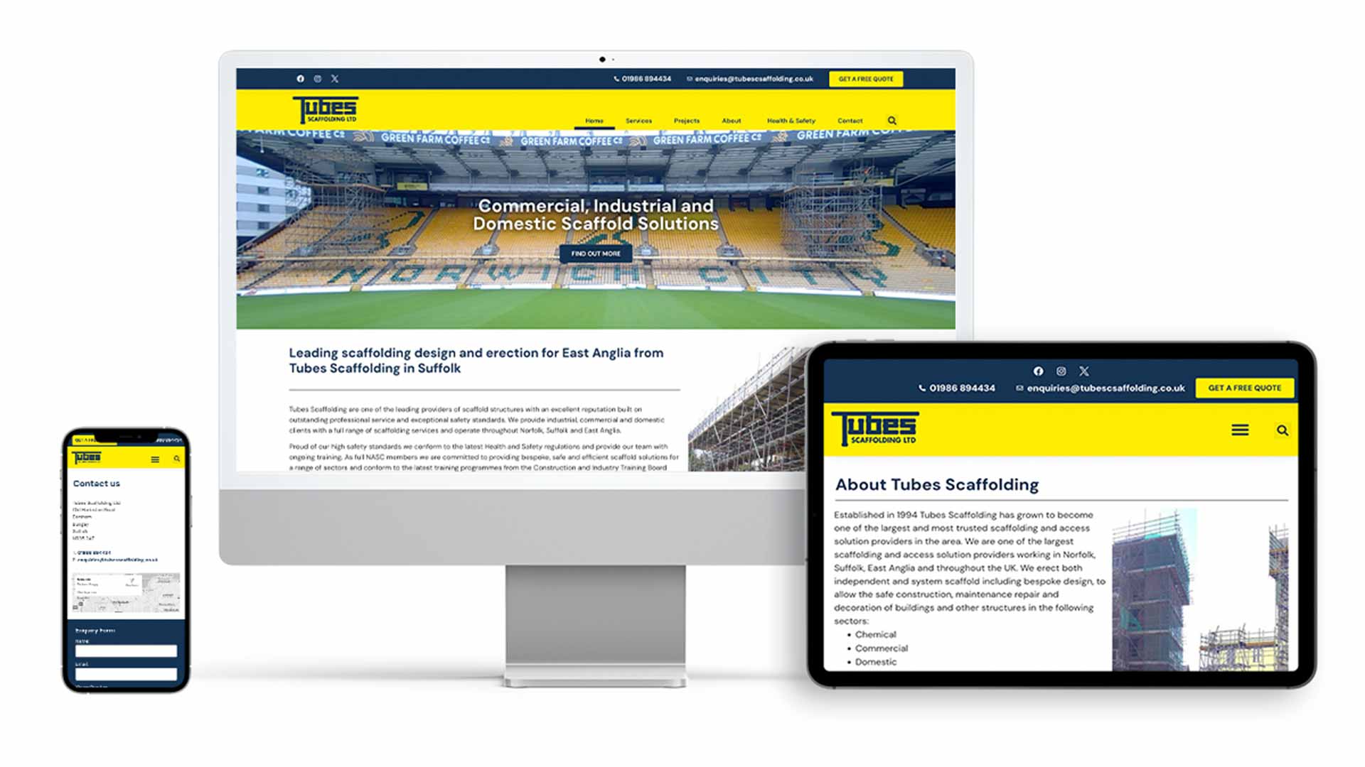 Tubes Scaffolding Tubes Scaffolding — Website Design in Norfolk and Suffolk