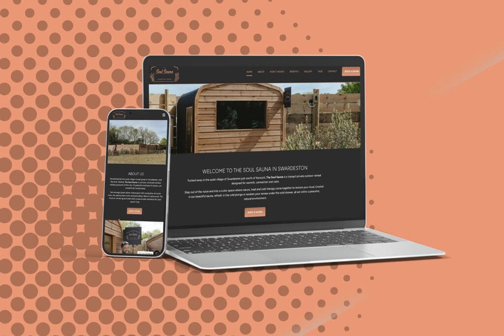 soul sauna website design norfolk